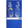 Image 1 : Vintage Cream Top Milk Bottles (2)  (Both Measures : 10"H)