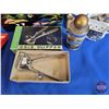 Image 10 : Variety Group :  - Oriental Jewelry Boxes  - Cufflinks - Hair Clippers - Scissors - Shaving Cups - E