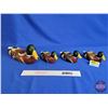 Image 2 : Wooden Mallard Ducks (4) :  (Largest Measures : 5"H x 4"W x 14"L)