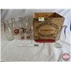 Image 2 : Butter Crate w/ Milk Bottles (7) (Quart & Pint) (Crate Measures : 11"H x 13-1/2"W x 13-1/2"D)