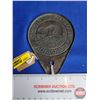 Image 2 : License Plate Topper : National Parks Canada Pass (c. 1940) (Measures : 5"H x 3-3/4"W)