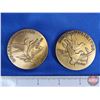 Image 2 : Ducks Unlimited Bronze Convention Medallions (4) :  - Honolulu HI 2000 - San Antonio TX 2001 - New O