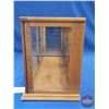 Image 2 : Table Top Showcase : Oak & Glass (Measures : 14-1/2"H x 30-1/4"W x 10-1/4"D)