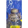 Image 6 : Coal Oil Lamp : Clear Glass Font   (Total Height w/Chimney : 19"H)