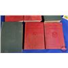 Image 2 : Wooden Storage Box w/ Book Spine Motif & (6) Hardcover Books Incl. - Mark Twain (2) - Ridpath's Hist