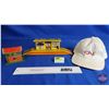 Image 1 : Tin Railroad Accessory Buildings (2) w/ CN Adjustable Cap (Largest Building Measures : 3-1/2"H x 13"