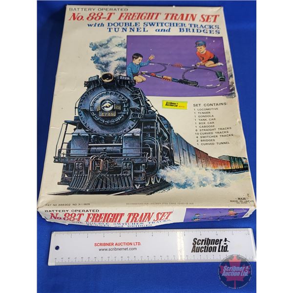 No. 88-T Freight Train Set : Japan (Battery Operated) (Box Measures : 2"H x 13"W x 18D)