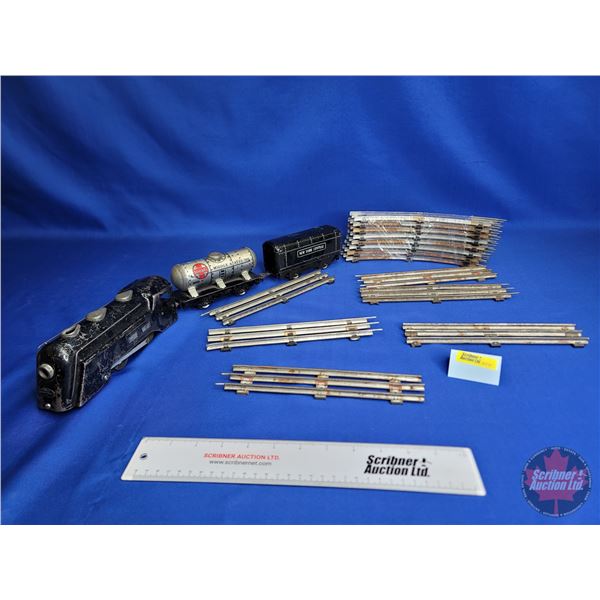 Marx Commodore Vanderbilt Engine w/ (2) Cars & Track ("O" Gauge)