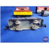 Image 24 : Variety of Engines (4) w/ Train Cars (5) & Sections of Track ("O" Gauge)