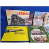Image 2 : Train Ephemera Group : (1950's) - Lionel Train Catalogs (4) - Toy Train Magazines (2)  - American Fl