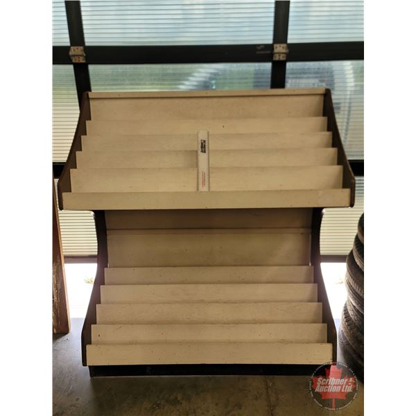 Wooden Magazine/Book Rack (Measures : 55"H x 48"W x 22"D)
