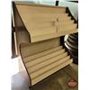Image 2 : Wooden Magazine/Book Rack (Measures : 55"H x 48"W x 22"D)