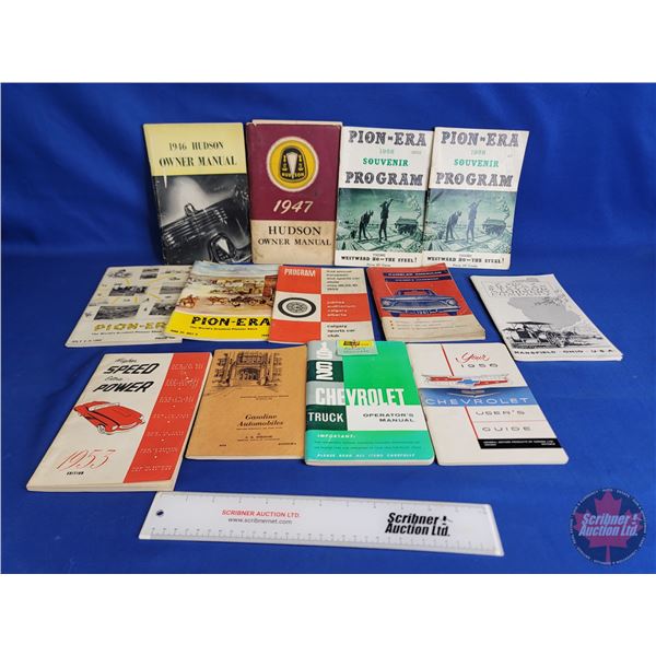 Vintage Vehicle Owners Manuals (13) : Variety  - Hudson - Rambler - Chevrolet - ETC!
