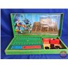 Image 2 : Vintage Mattel Talking Football Game w/ Original Box (c. 1971) (Box Measures : 3"H x 31-1/2"W x 15"D