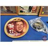 Image 2 : Hockey Collectors Group :  - Framed Pictures (Pierre Pilote/Glenn Hall/Bobby Hull) - Collectors Plat