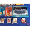 Image 3 : Hockey Grouping : Variety - O-Pee-Chee Hockey Card Albums (1980's) (6) - San Jose Sharks Team Photo 
