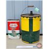 Image 2 : Oil Pail (5 Gal) & F-Style Can (1 Gal) : CO-OP (Pail Measures : 16"H x 12"Dia)