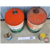 Image 2 : Oil Cans (4) : UFA - (2) Oil Pail (5Gal) - (2) Oil Can (1L)