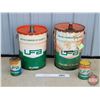 Image 3 : Oil Cans (4) : UFA - (2) Oil Pail (5Gal) - (2) Oil Can (1L)