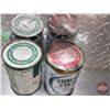 Image 3 : Oil Cans (2) : Quaker State  (Both Measures : 6"H x 4"Dia)