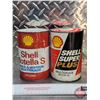 Image 2 : Oil Cans (2) : Shell (Both Measure : 6"H x 4"Dia)