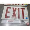 Image 3 : EXIT Sign Lenses (2) (Both Measures : 7-1/2"H x 12-3/4"W)
