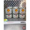 Image 2 : Oil Cans (3) : Shell Aeroshell (1L) (All Measure : 6"H x 4"Dia)