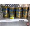 Image 2 : Oil Cans (4) : ESSO (3 Full) (Tallest Measures : 6-1/2"H x 4"Dia)