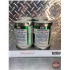 Image 2 : Oil Cans (2) : EXXON (Both Full) (Both Measures : 5-1/2"H x 4"Dia)