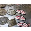 Image 7 : Belt Buckle Collection (19) c/w Vintage "Boots and Coots" Trucker Hat & Patches