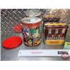 Image 2 : Coca-Cola Combo : Puzzle in Tin & Canister (Largest Measures : 6"H x 5"Dia)