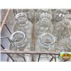 Image 2 : Milk Bottles (12) (Quarts) w/ Wire Basket (Basket Measures : 11-1/2"H x 15"W x 12"D)