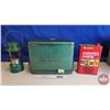 Image 2 : Camping Group :  - Coleman Cooler (Measures : 12-1/2"H x 16"W x 9"D) - Coleman Lantern - F-Style Can