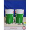 Image 2 : Oil Cans (2) : Castrol Grand Prix Motorcycle  (Both Cardboard) (Both Measures : 6-1/2"H x 4"Dia)