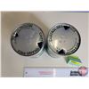 Image 4 : Oil Cans (2) : Castrol Grand Prix Motorcycle  (Both Cardboard) (Both Measures : 6-1/2"H x 4"Dia)