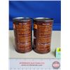 Image 2 : Oil Additive Cans (2) : Moly Glide (10oz) (Full) (Both Measures : 4-1/2"H x 2-1/2"Dia)