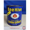 Image 1 : Confectionery Tin : Bee Hive Golden Corn Syrup (Measures : 6"H x 5"Dia)
