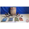 Image 1 : Tool Grouping : - Nail Keg (Measures : 17"H) - Hardcover Contractor Books (4) - Wood Planes (4) - St