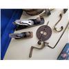 Image 2 : Tool Grouping : - Nail Keg (Measures : 17"H) - Hardcover Contractor Books (4) - Wood Planes (4) - St