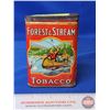 Image 1 : Tobacco Pocket Tin : Forest & Stream (Measures : 4"H x 3"W x 1"D)