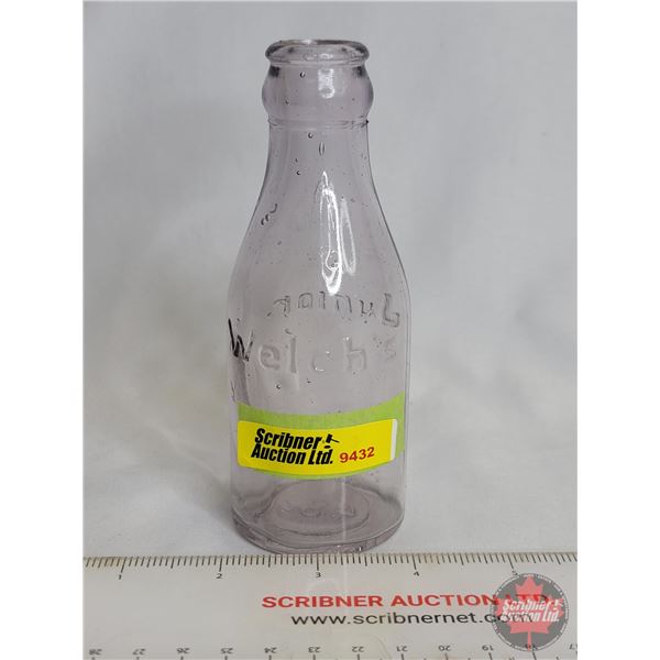 Welch's Junior Bottle : Slight Amethyst  (Measures : 5"H)