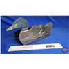 Image 1 : Vintage Duck Decoy : Tin & Wood (Painted) (Measures : 7"H x 5-1/2"W x 16"L)