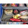 Image 8 : My Buddy Fishing Tackle Box w/ Contents : - Reels(6) - Crank Baits - Spoons - Bobbers - ETC! (Tackle