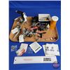 Image 1 : RC Airplane Engines (3) & Parts w/ Marine Engine (Pull Start) Parts Incl. - Glow Plug Igniter - Nose