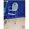 Image 2 : Vintage Metal Toys :  - Doll Carriage (Measures : 22-1/2"H x 11-1/2"W x 26"D) - Doll High Chair - Ir