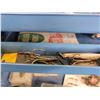 Image 14 : Mermaid Canadian Tire Fishing Tackle Box w/ Contents - Spoons - Crank Baits - Fishing Knives - Leade