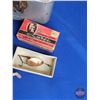 Image 3 : Mermaid Canadian Tire Fishing Tackle Box w/ Contents - Spoons - Crank Baits - Fishing Knives - Leade