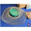 Image 2 : Fisherman's Combo :  - Vintage Life Vests (2) - Floating Fish Basket - Camp Stool - Filleting Board 