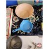 Image 8 : Vintage Kitchen :  - Mini Cast Iron Pan - Cook Books (2) - Thermometer - Coffee Tins - 1963 Kenora T