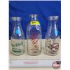 Image 1 : Milk Bottles (3) : ACL Labels (Tallest Measures : 8-3/4"H)